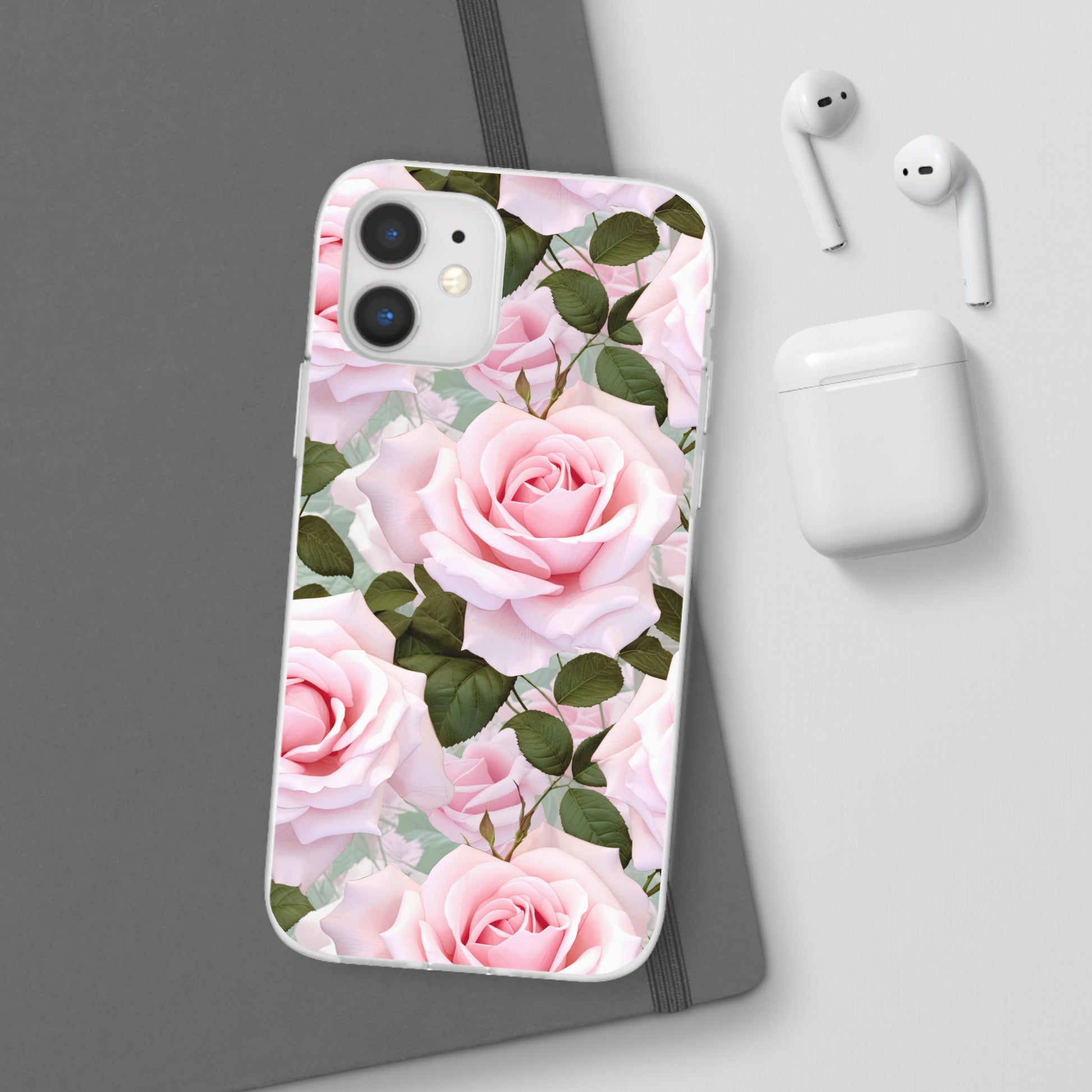 Flexible Pink Rose Phone Case