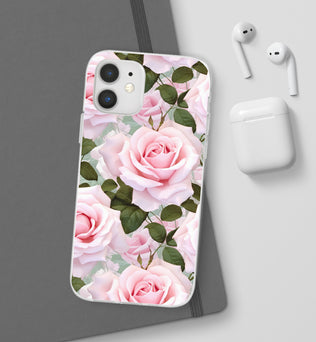 Flexible Pink Rose Phone Case