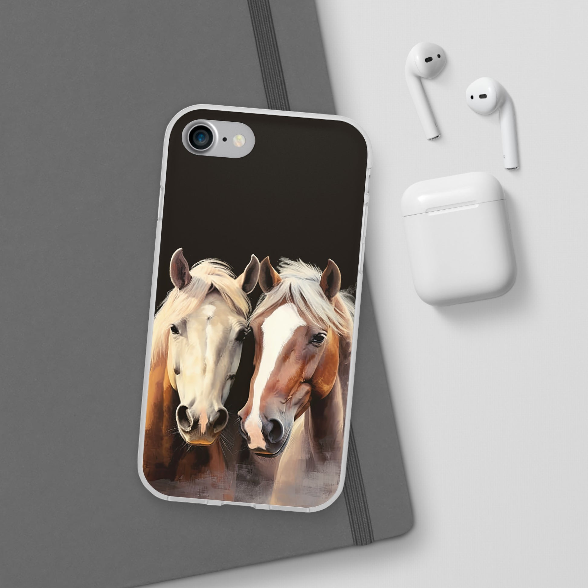 Flexible Horse Phone Case "Reliable Companions"