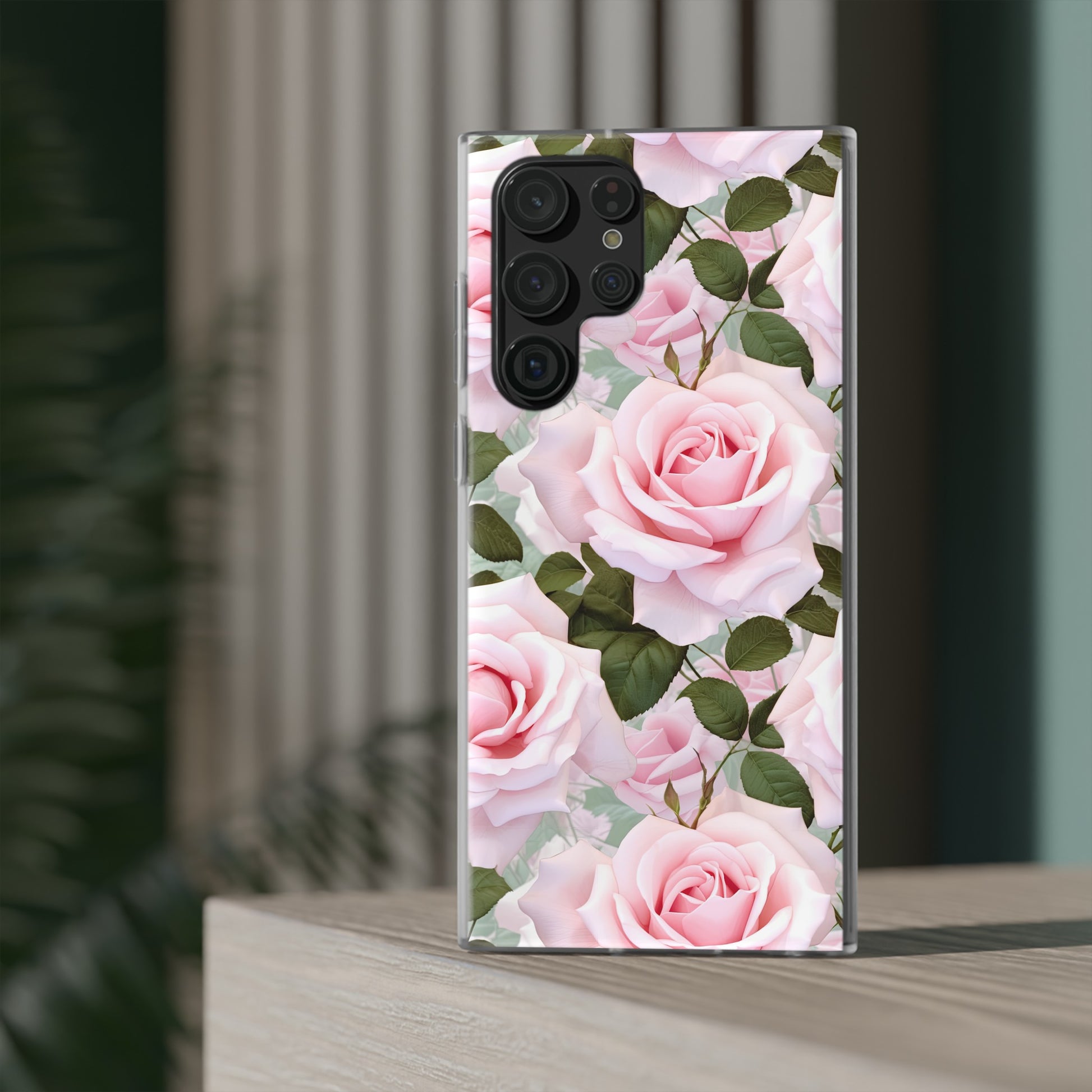 Flexible Pink Rose Phone Case