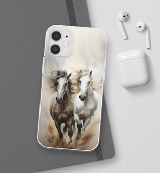 Flexible Horse-Themed Phone Case 