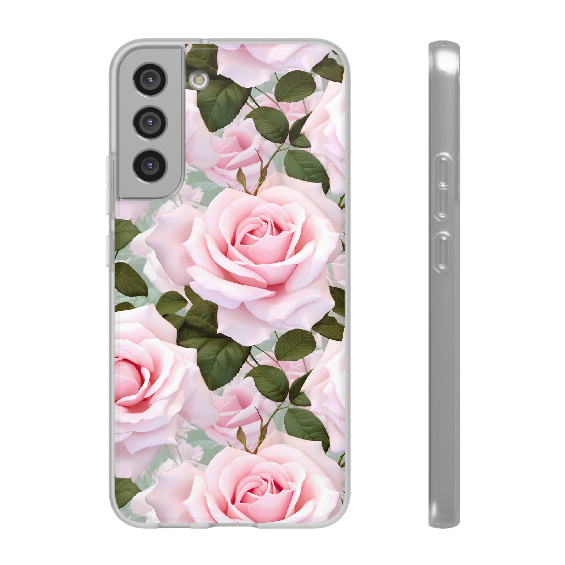 Flexible Pink Rose Phone Case