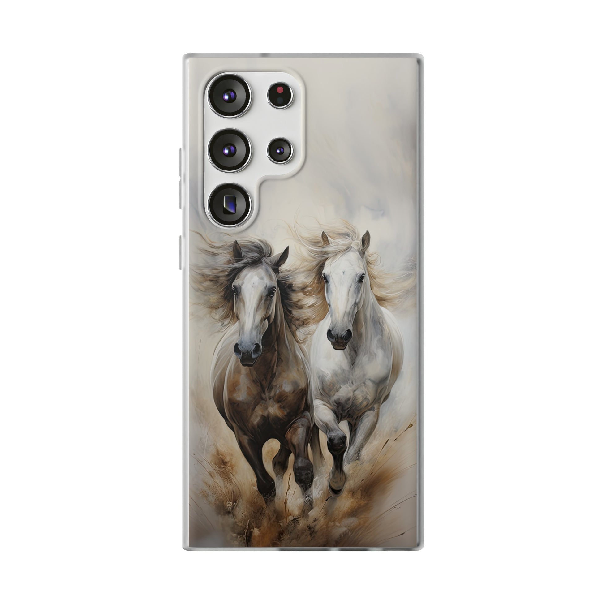 Flexible Horse-Themed Phone Case "Champions Unleashed"