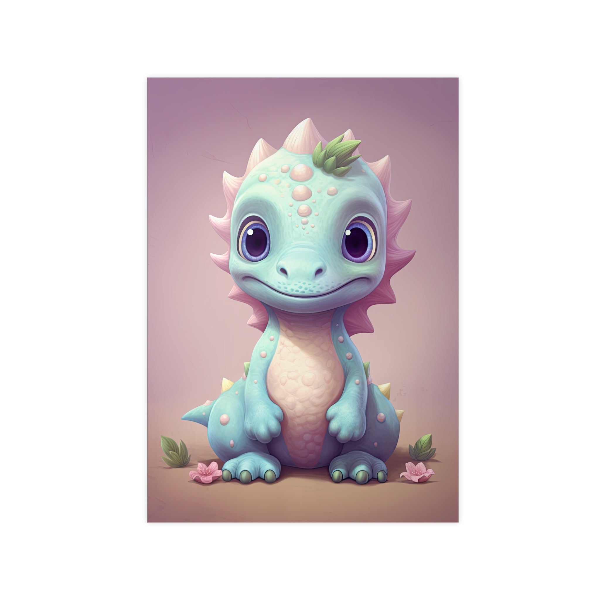 Dinosaur Cutie Poster on Photopaper