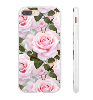 Flexible Pink Rose Phone Case