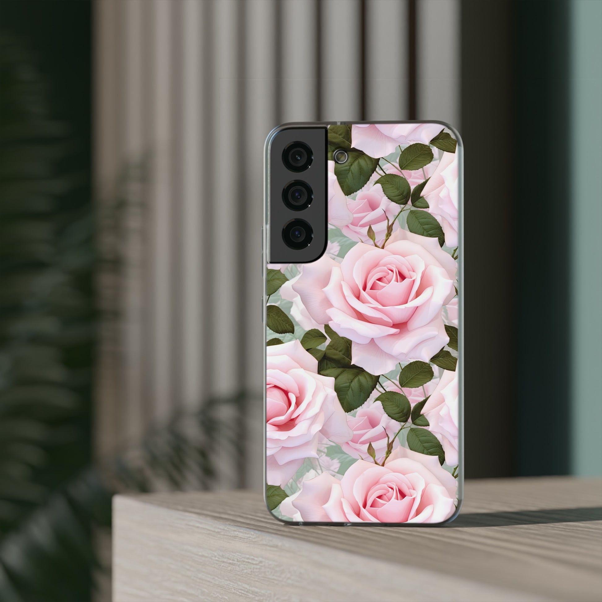 Flexible Pink Rose Phone Case