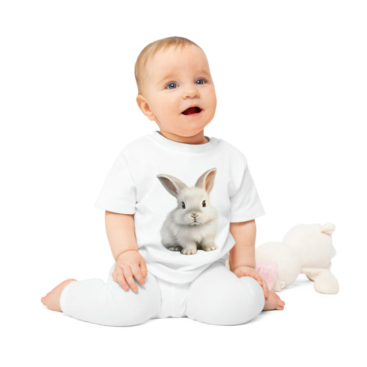 Baby-Häschen-T-Shirt – umweltfreundlich 