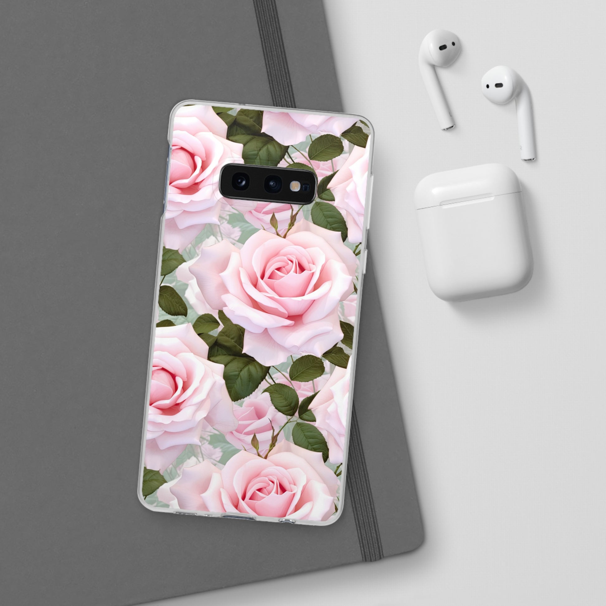 Flexible Pink Rose Phone Case