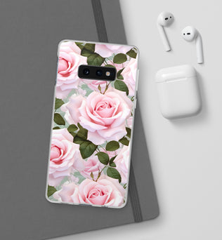 Flexible Pink Rose Phone Case