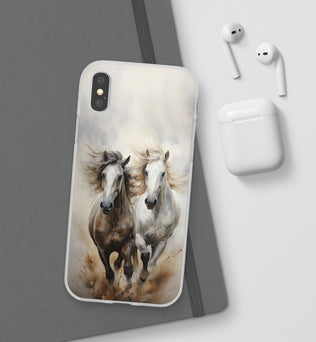 Flexible Horse-Themed Phone Case 