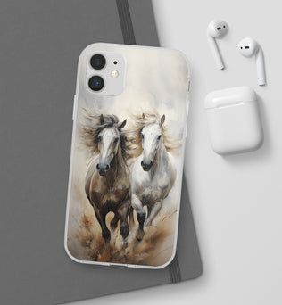 Flexible Horse-Themed Phone Case 