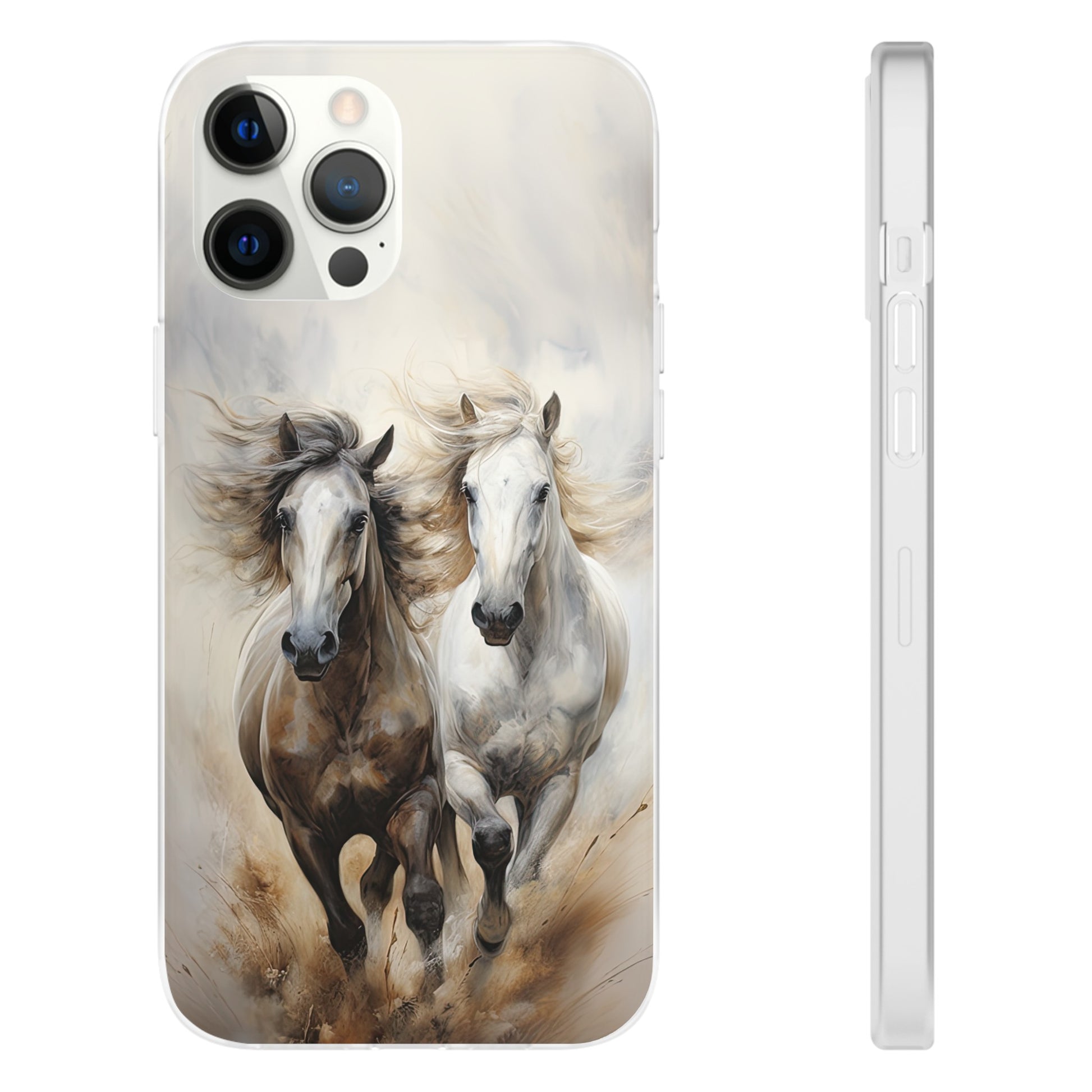 Flexible Horse-Themed Phone Case "Champions Unleashed"