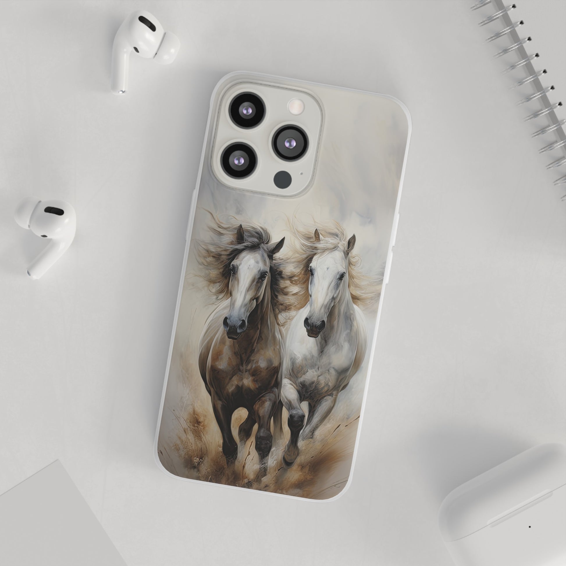 Flexible Horse-Themed Phone Case "Champions Unleashed"