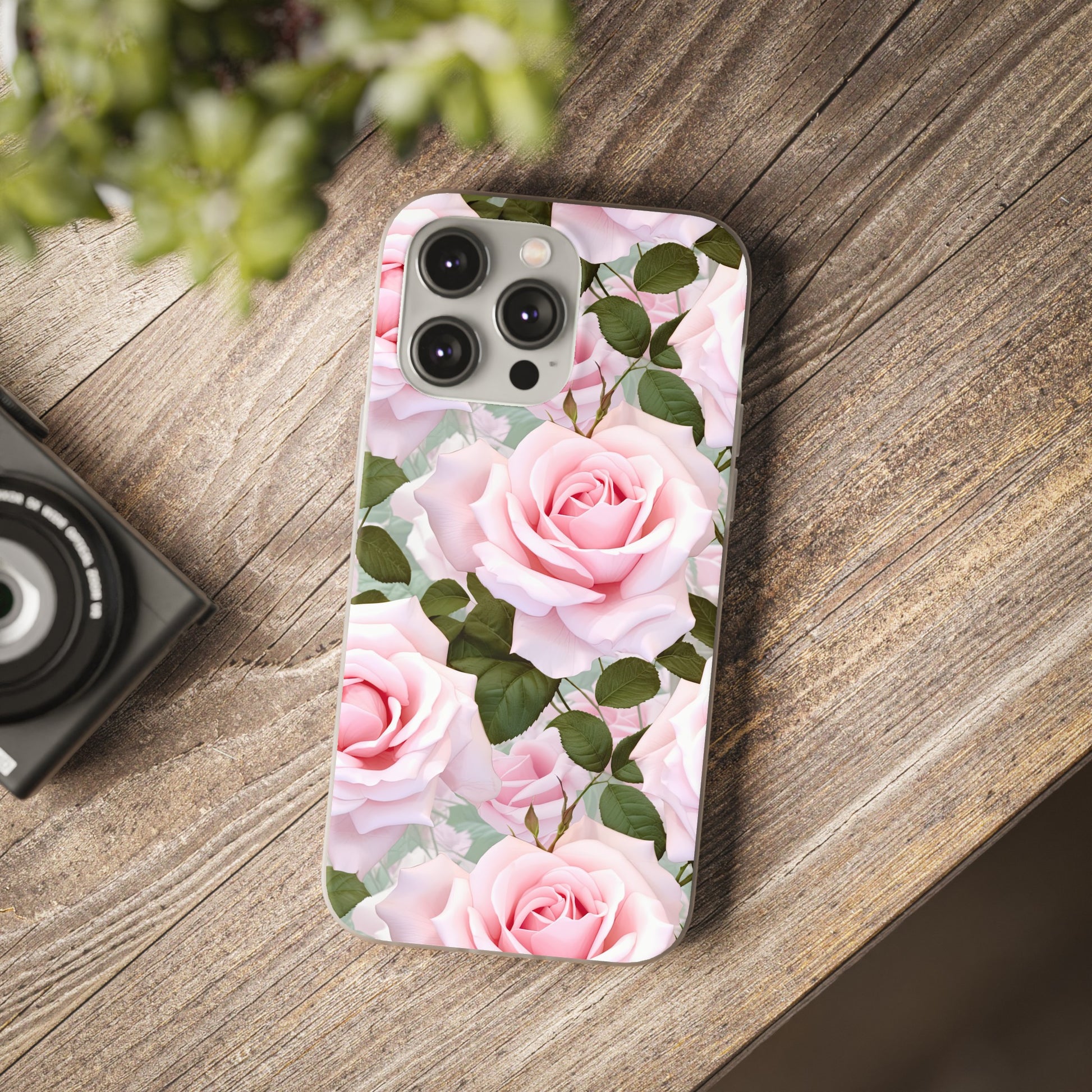 Flexible Pink Rose Phone Case