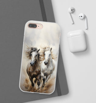 Flexible Horse-Themed Phone Case 