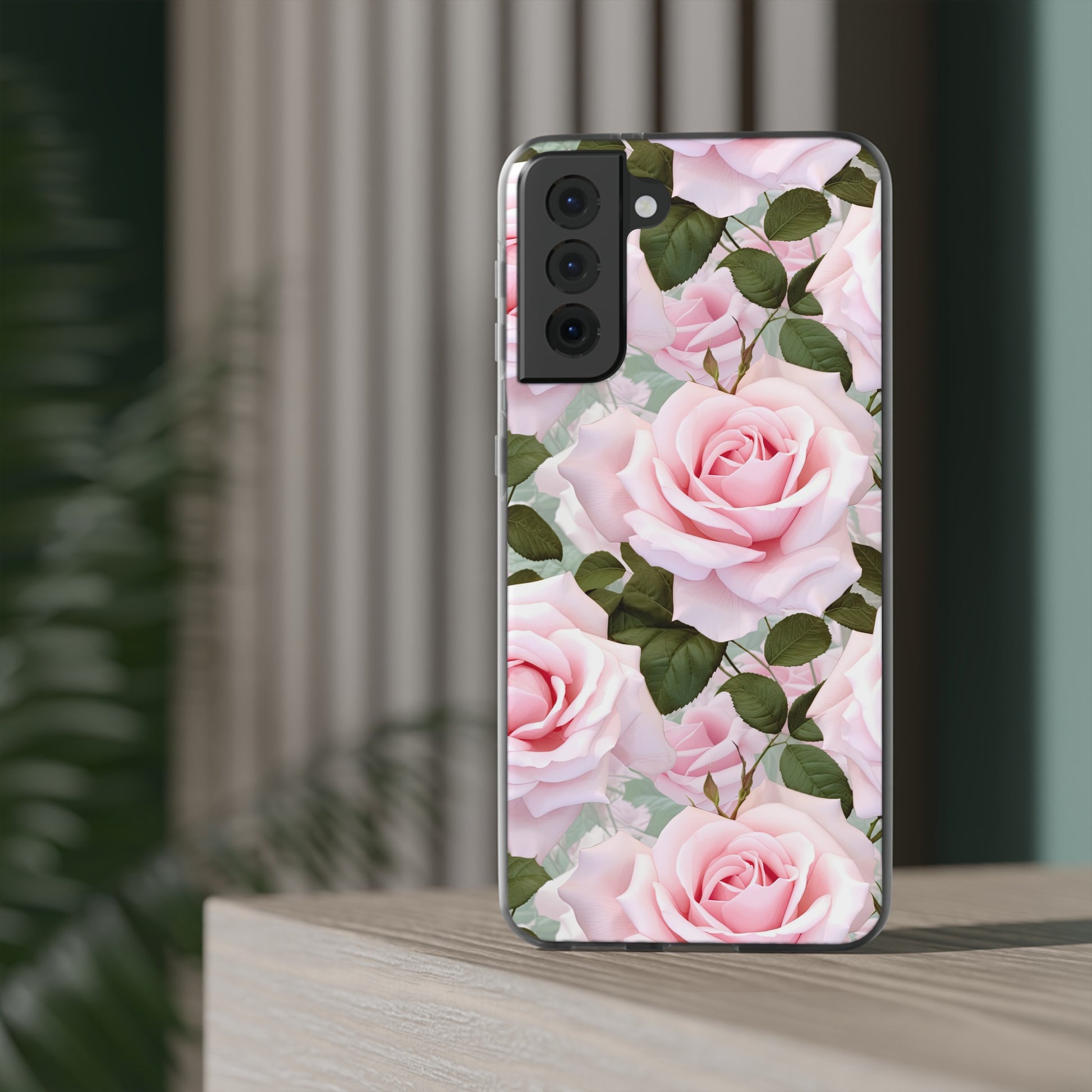 Flexible Pink Rose Phone Case