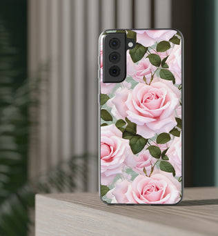 Flexible Pink Rose Phone Case