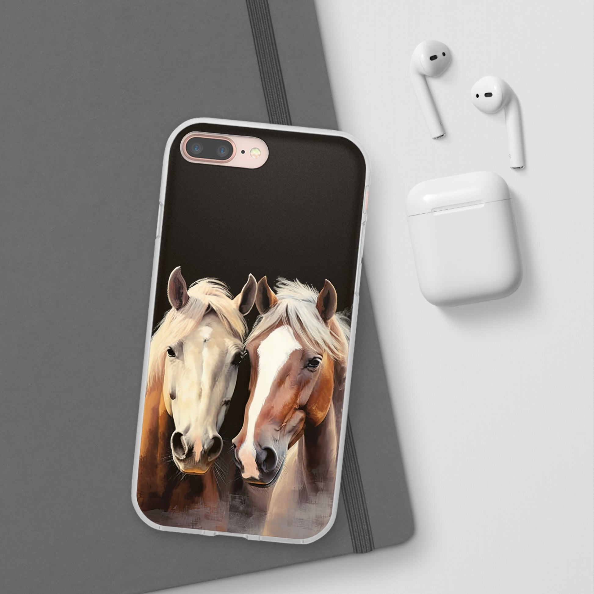 Flexible Horse Phone Case "Reliable Companions"