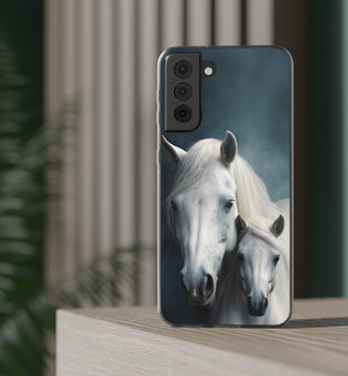 Flexible White Horse Phone Case