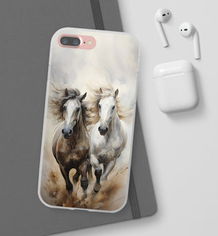 Flexible Horse-Themed Phone Case 