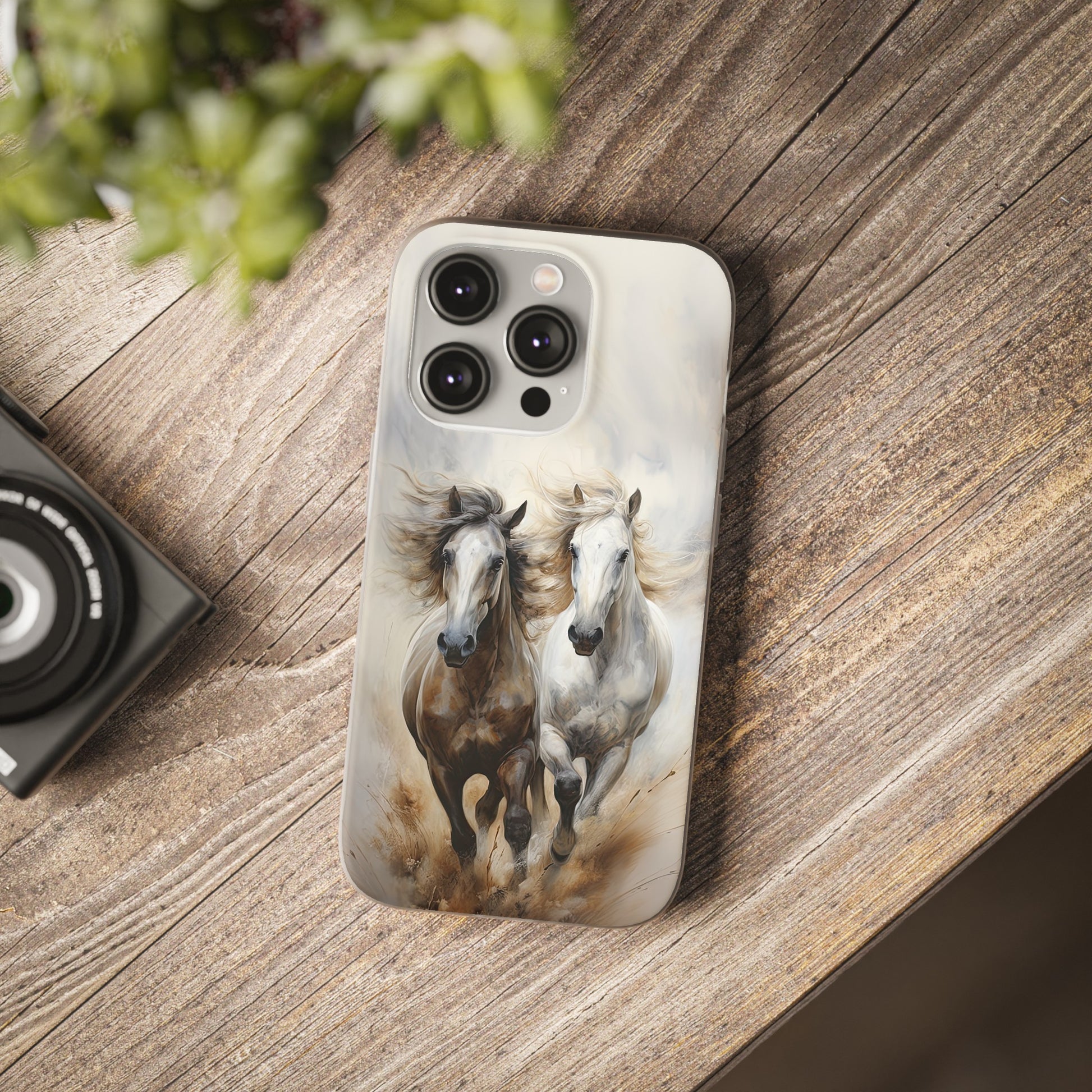 Flexible Horse-Themed Phone Case "Champions Unleashed"