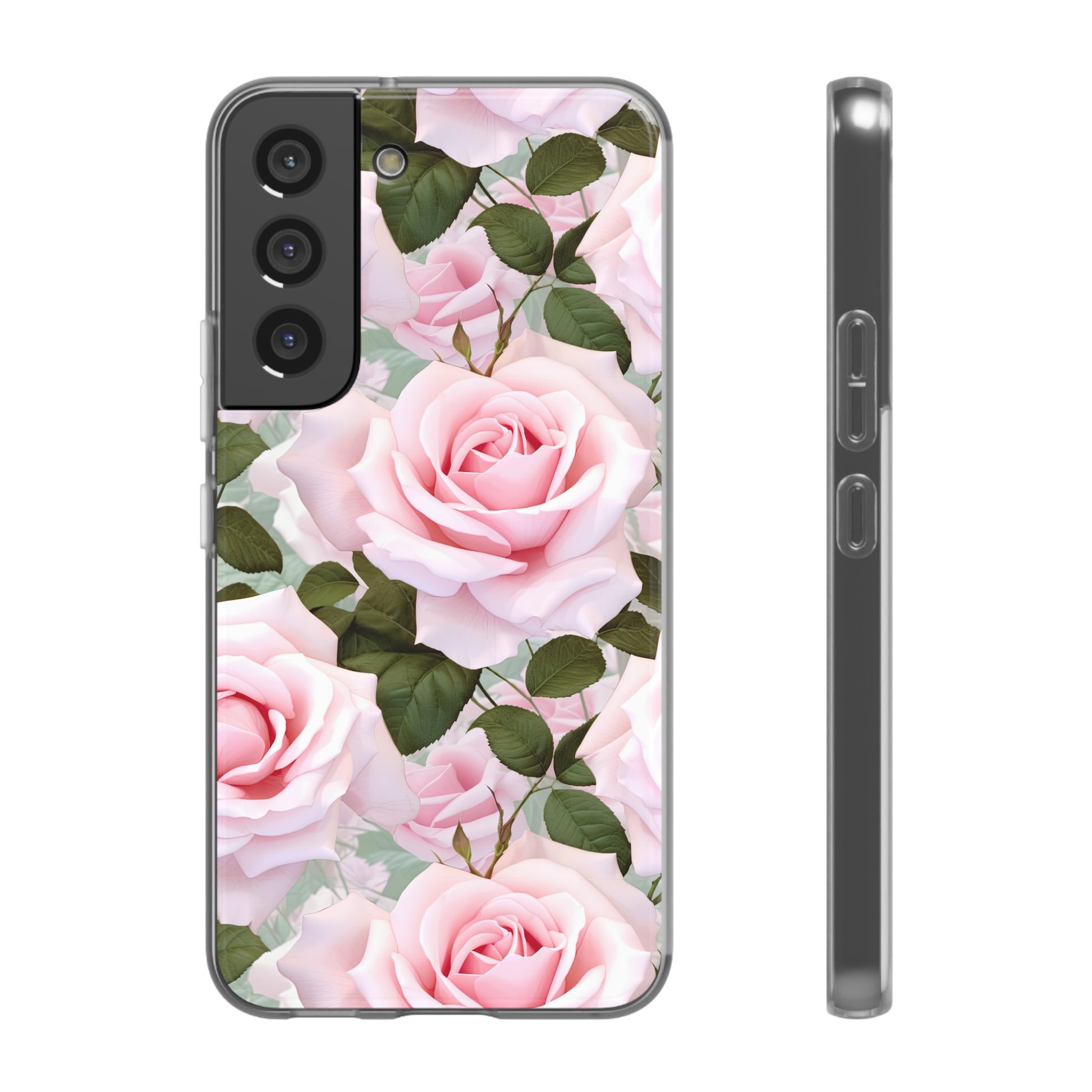 Flexible Pink Rose Phone Case