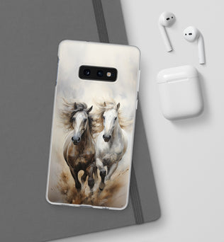 Flexible Horse-Themed Phone Case 