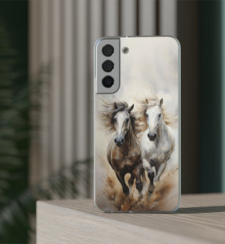 Flexible Horse-Themed Phone Case 