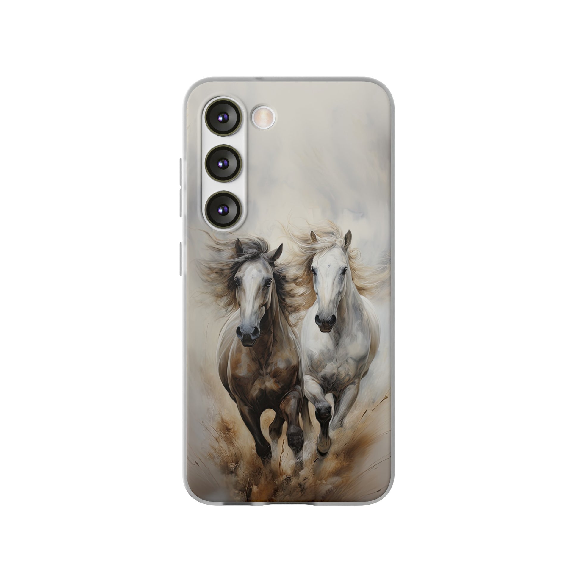 Flexible Horse-Themed Phone Case "Champions Unleashed"