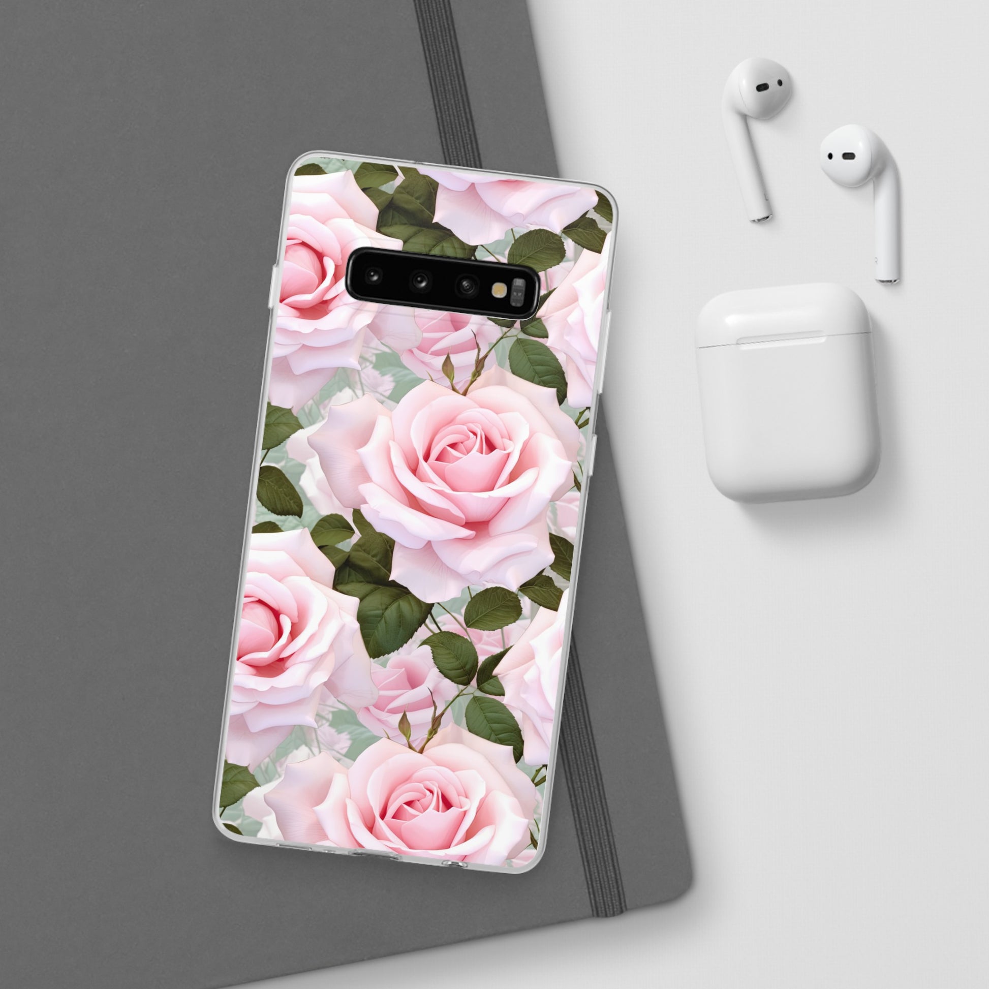 Flexible Pink Rose Phone Case