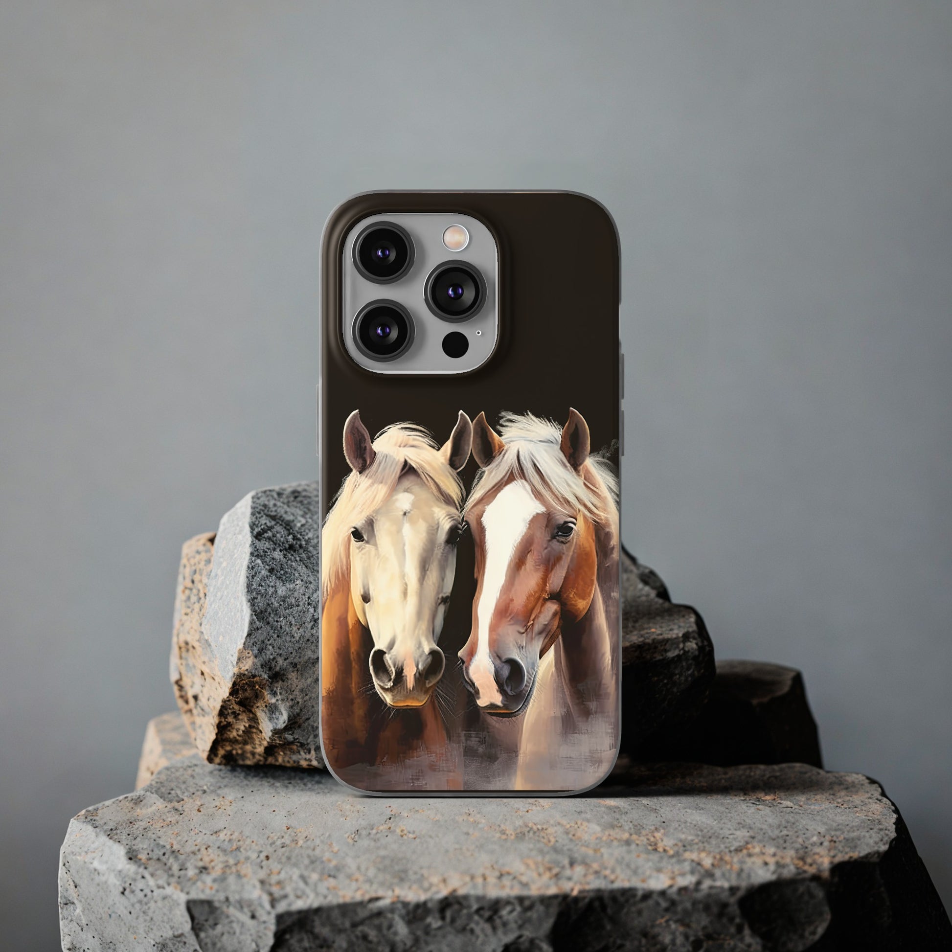 Flexible Horse Phone Case "Reliable Companions"