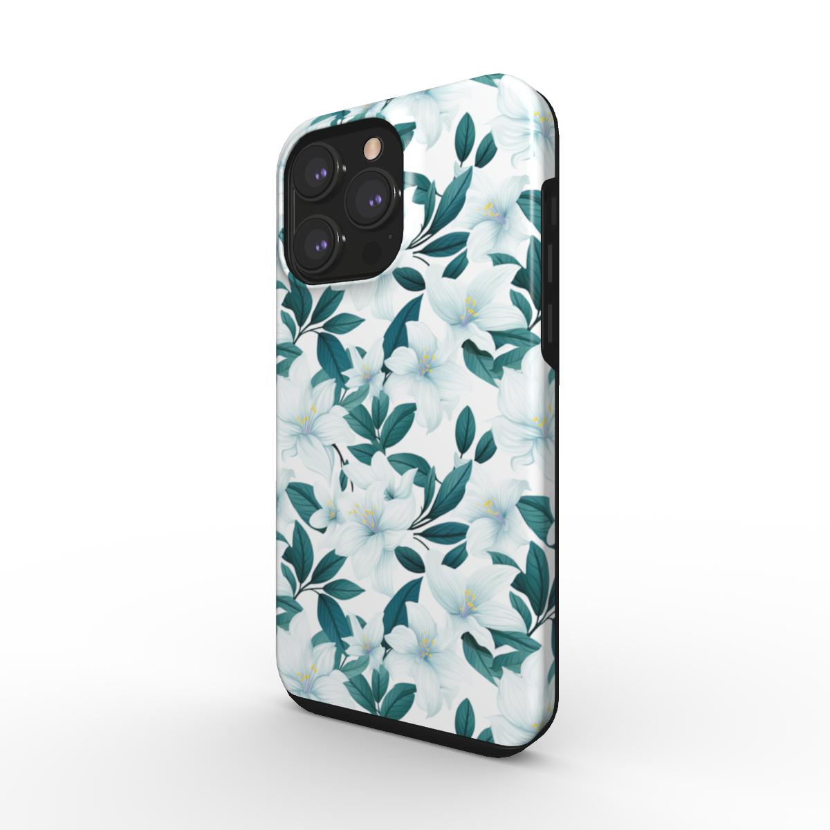 White Delilah Tough Phone Case