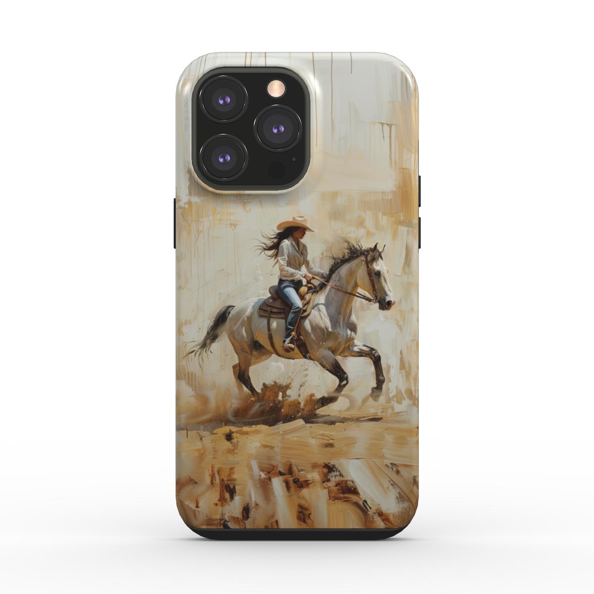 Coque rigide pour téléphone Cowboy Girl