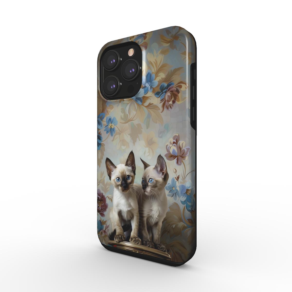 Coque rigide pour téléphone chatons