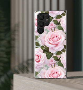 Flexible Pink Rose Phone Case