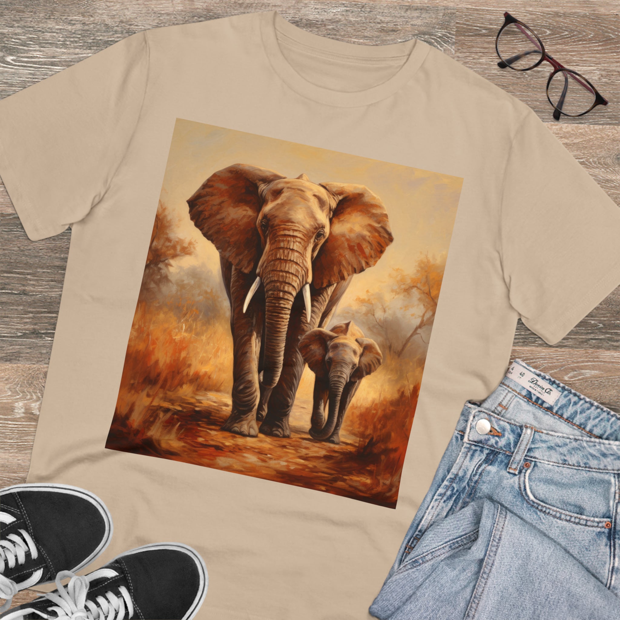 T-shirt unisexe éléphant - respectueux de l'environnement 