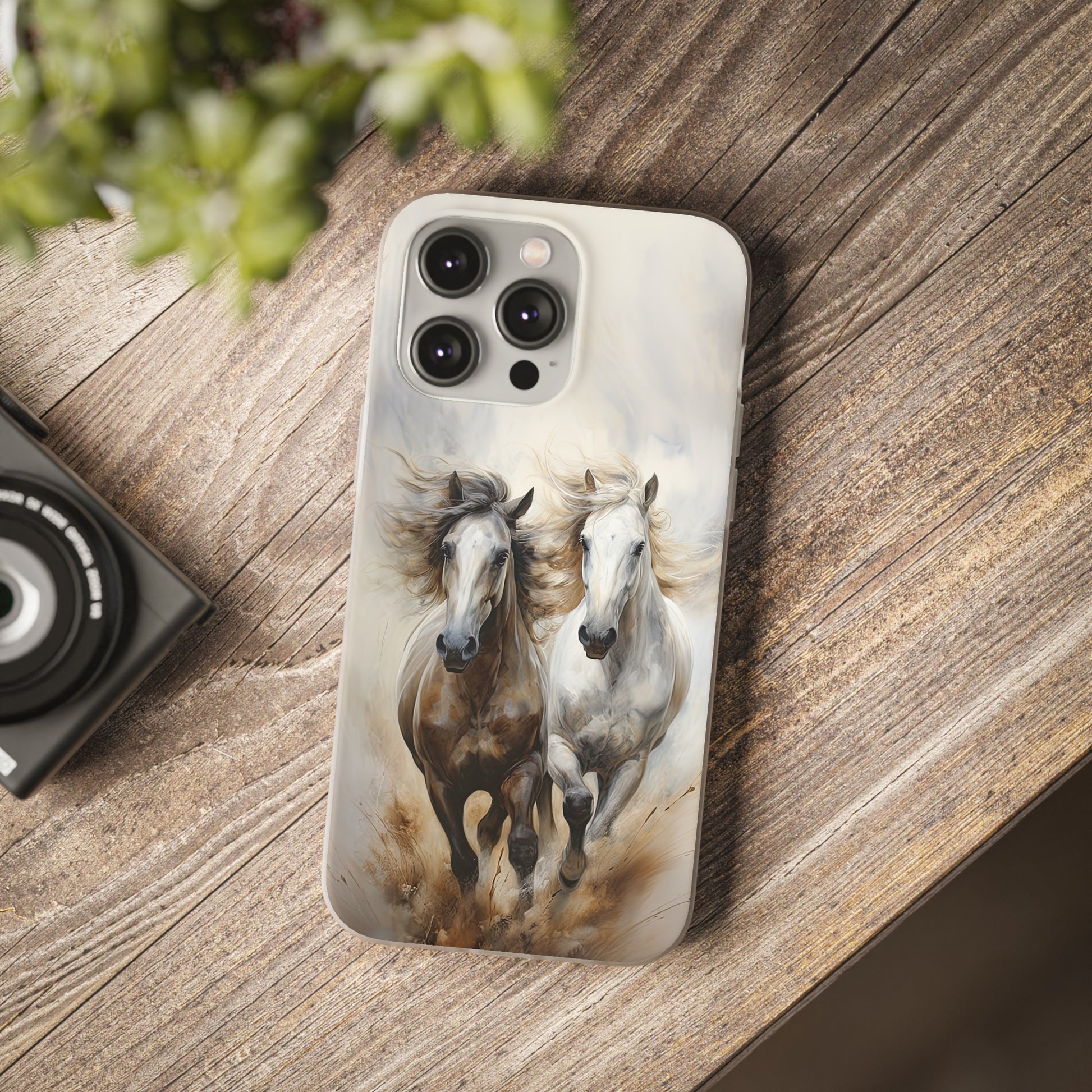 Flexible Horse-Themed Phone Case "Champions Unleashed"