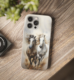 Flexible Horse-Themed Phone Case 