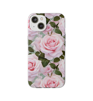 Flexible Pink Rose Phone Case