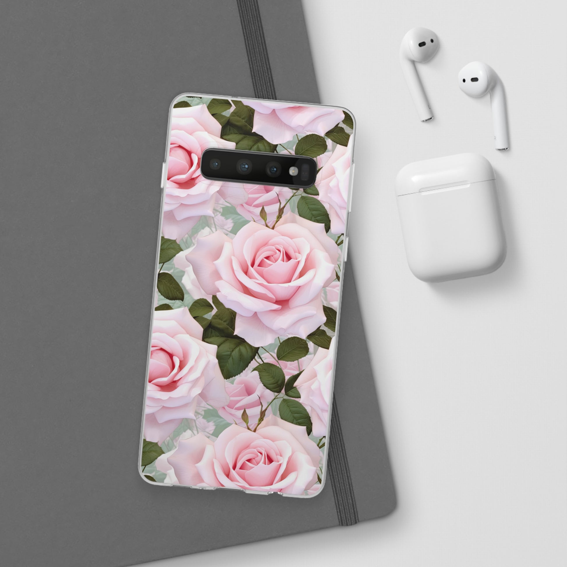 Flexible Pink Rose Phone Case