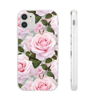 Flexible Pink Rose Phone Case