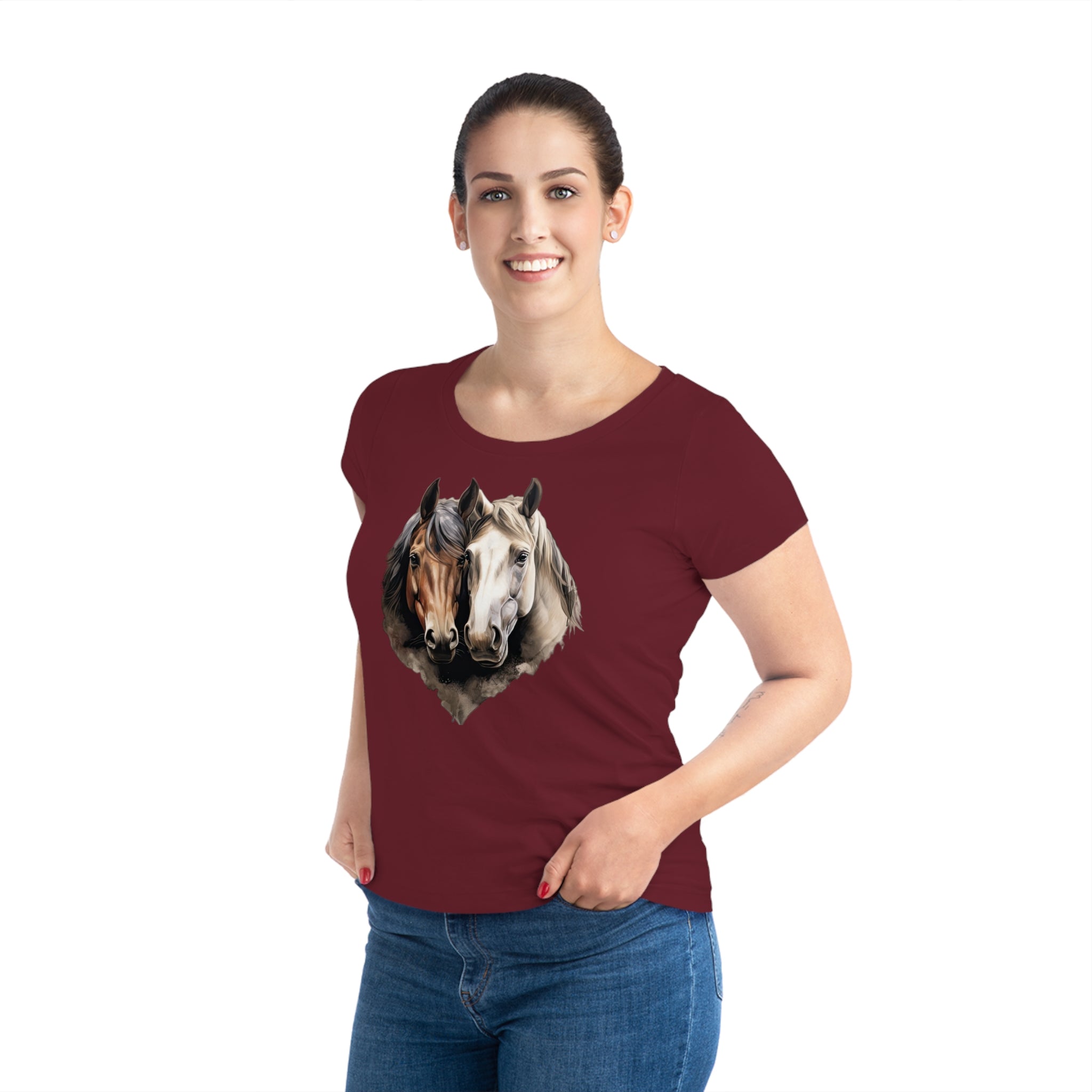 T-shirt cheval pour femmes Horse Harmony - Respectueux de l'environnement