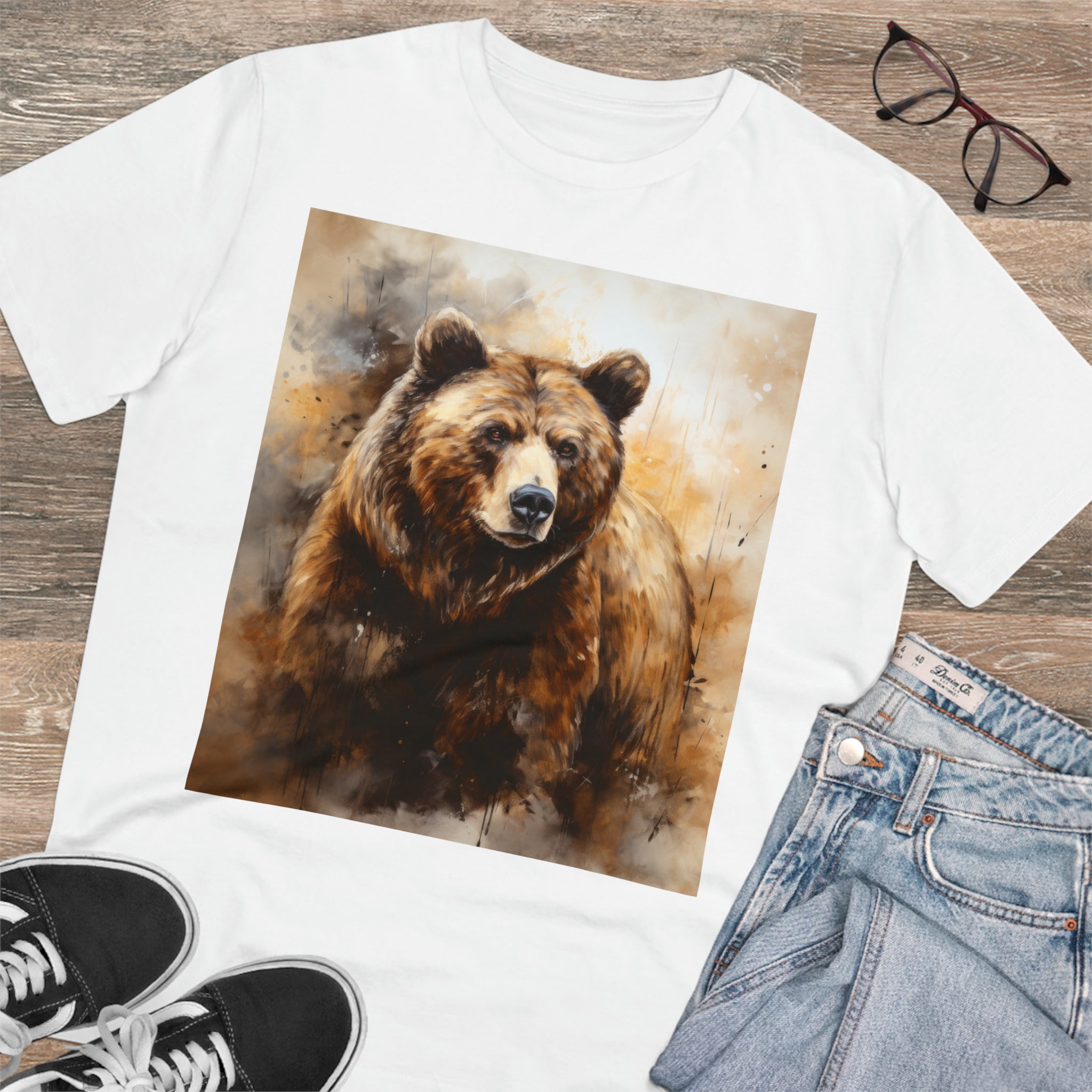 Unisex Bio-T-Shirt mit Ursus-Print - Umweltfreundlich 