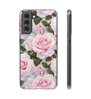 Flexible Pink Rose Phone Case