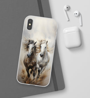 Flexible Horse-Themed Phone Case 