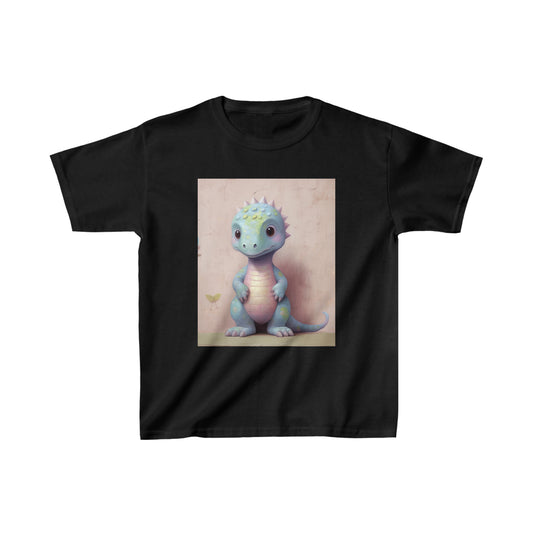 Blaues Dino-T-Shirt