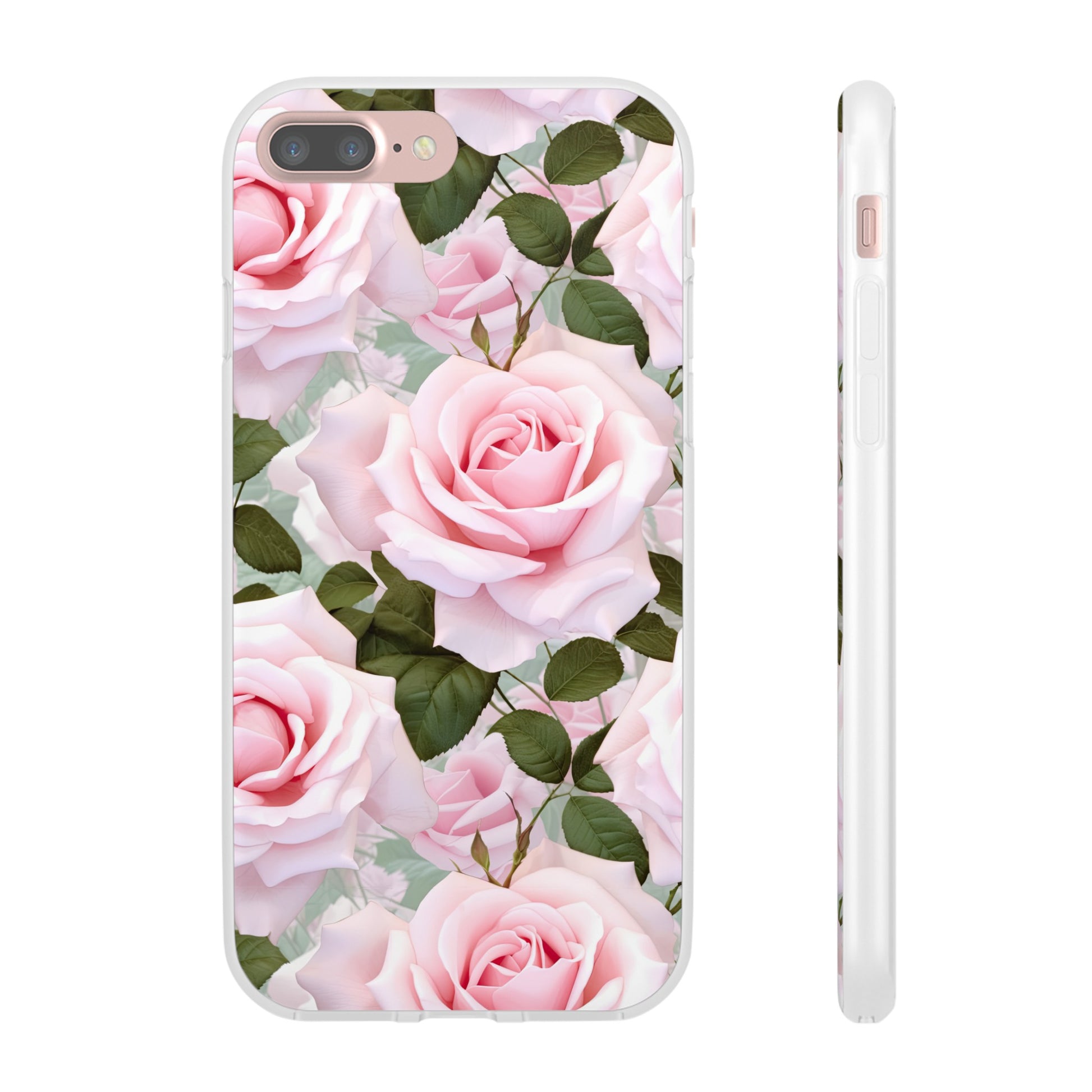 Flexible Pink Rose Phone Case