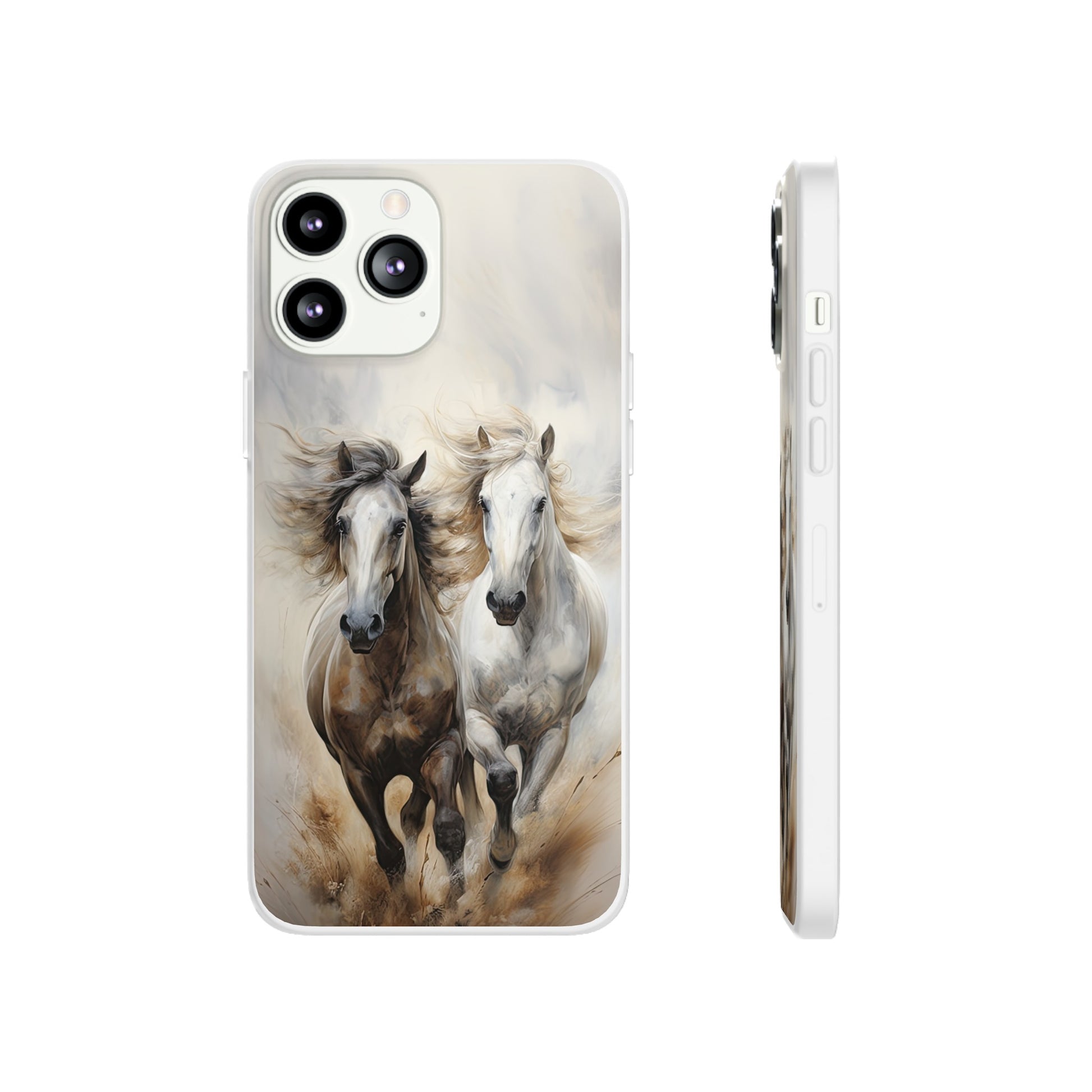 Flexible Horse-Themed Phone Case "Champions Unleashed"