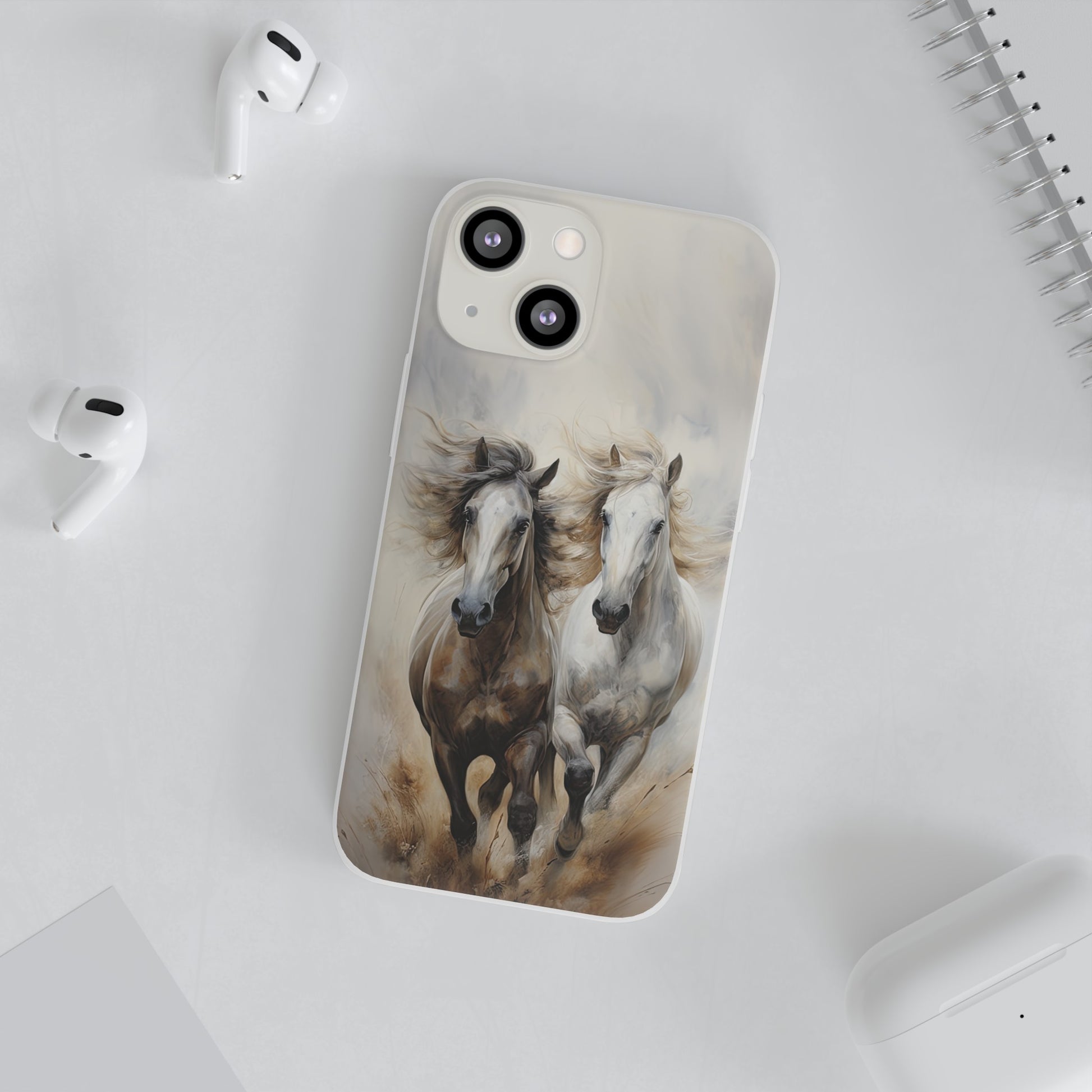 Flexible Horse-Themed Phone Case "Champions Unleashed"