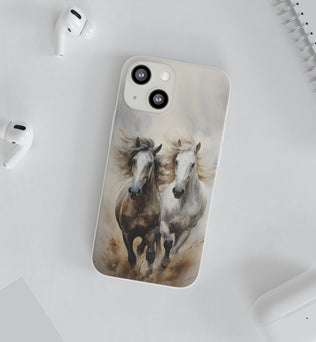 Flexible Horse-Themed Phone Case 